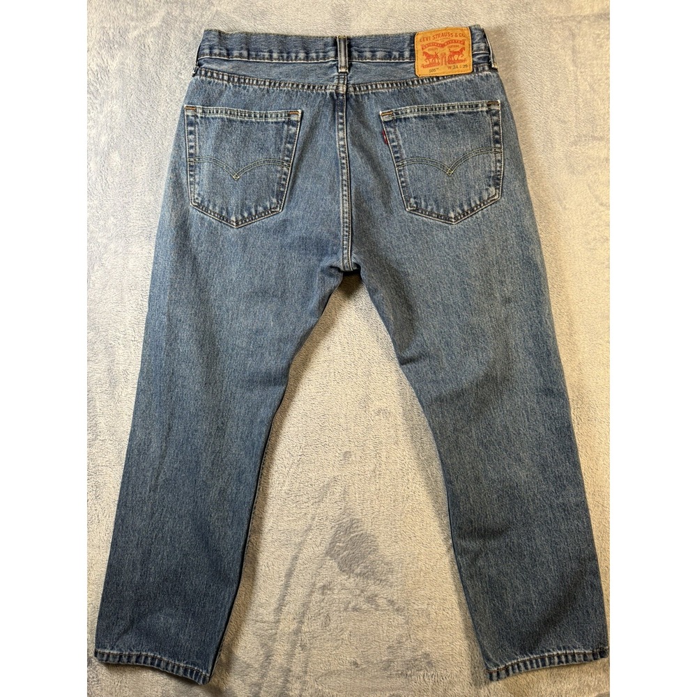 Levis 505 Regular Fit Jeans Mens 34x29 Actual 34x27.5 Blue Straight Denim 3324-5